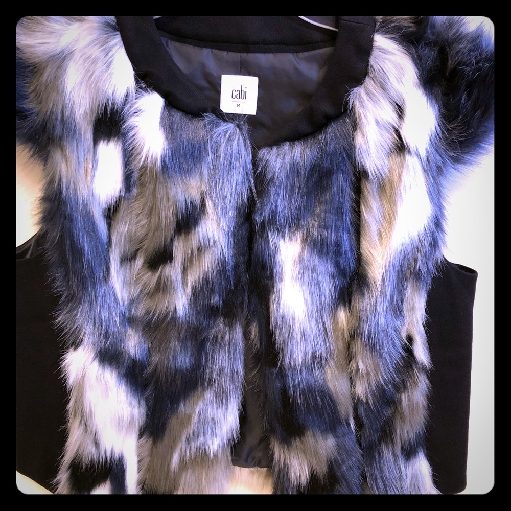 Cabi Brand Beautiful fur vest